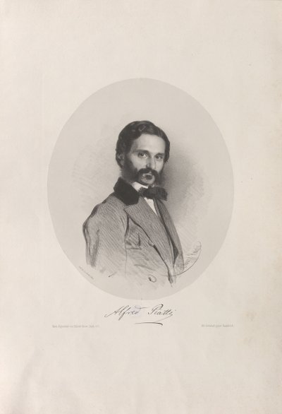 Portrait of the Cellist and Composer Alfredo Piatti by Eduard Kaiser