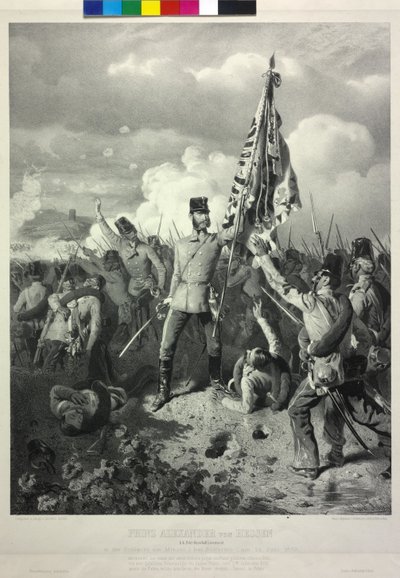 Prince Alexander of Hesse k. k. field marshal lieutenant in the battle on the Mincio at Solferino on the 24th June 1859 by Eduard Kaiser