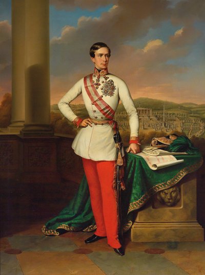 Portrait of Emperor Franz Joseph I of Austria, 1853 by Eduard Klieber