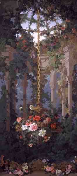 The Garden of Armida, wallpaper design by Eduard Muller