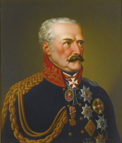 Portrait of Gebhard Leberecht von Blücher, Prince of Wahlstatt by Eduard Ströhling