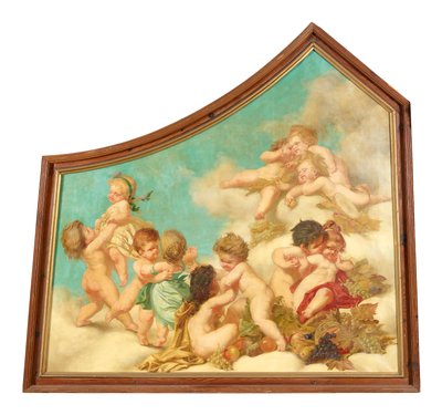 Part of a Ceiling Painting (Putti Allegories) by Eduard Theodor Ritter von Grützner