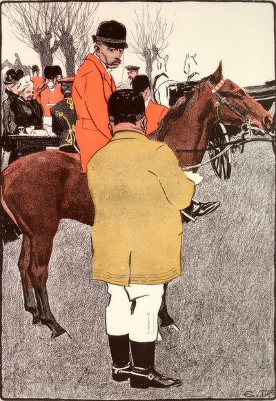 Harmless. Back on Track, Baron. Fall in Last Race Did Nothing. by Eduard Thöny