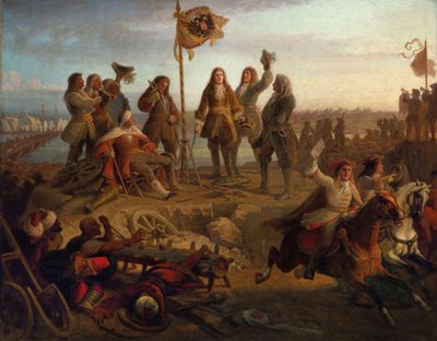 Prince Eugene sends a messenger to the Emperor, informing him of his victory, ca 1860 by Eduard von Engerth