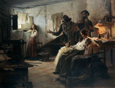 The Family of the Anarchist on the Day of Its Execution by Eduardo Chicharro Aguera