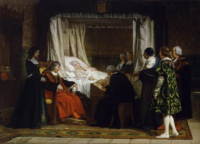 Queen Isabella I of Castile Dictating Her Last Will and Testament by Eduardo Rosales