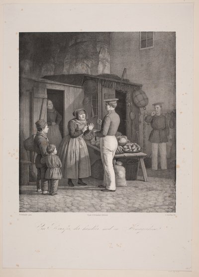A Russian Trading with an Amager Woman by Edvard Fortling
