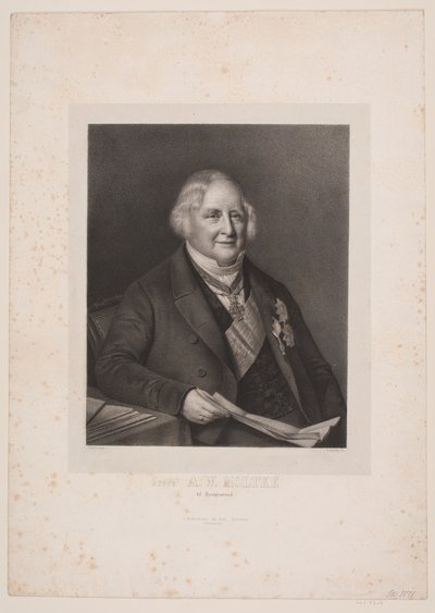 Count A.W. Moltke by Edvard Fortling