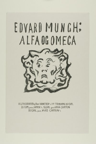 Alpha and Omega: Title Page by Edvard Munch