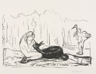 Alpha and Omega: The Wife Omega and the Donkey by Edvard Munch