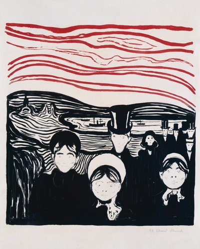 Feeling of Fear by Edvard Munch