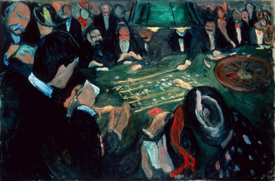 At the Roulette Table in Monte Carlo by Edvard Munch