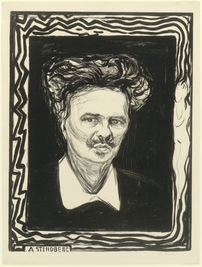 August Strindberg by Edvard Munch