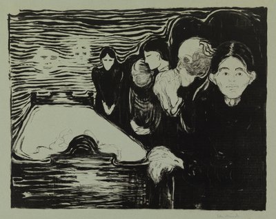 By the Deathbed by Edvard Munch