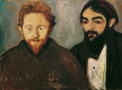 The Painter Paul Herrmann and the Doctor Paul Contard by Edvard Munch