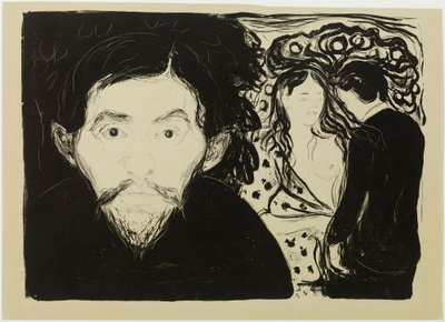Jealousy (small) by Edvard Munch