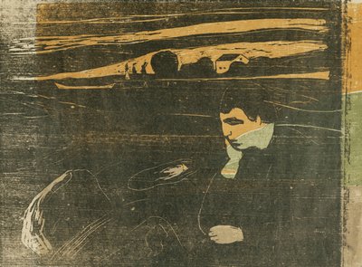 Evening, Melancholy: On the Beach by Edvard Munch