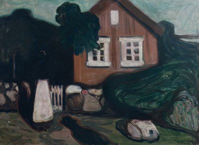 House in Moonlight by Edvard Munch
