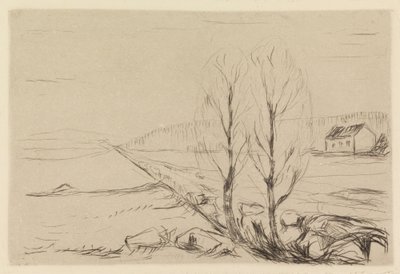 Two Trees by Edvard Munch