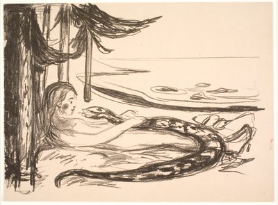 The Woman and the Snake by Edvard Munch
