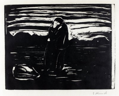 Kiss in the Field by Edvard Munch