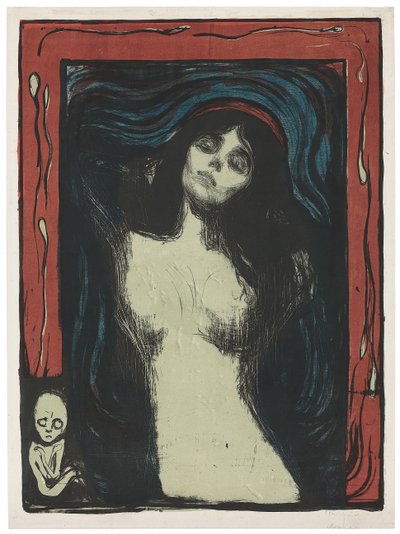 Madonna - Loving Woman by Edvard Munch