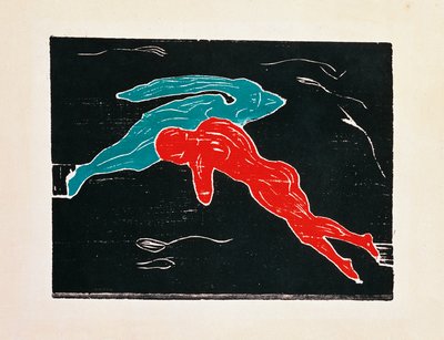 Meeting in outer space by Edvard Munch