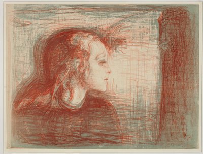 Portrait of a Young Woman by Edvard Munch