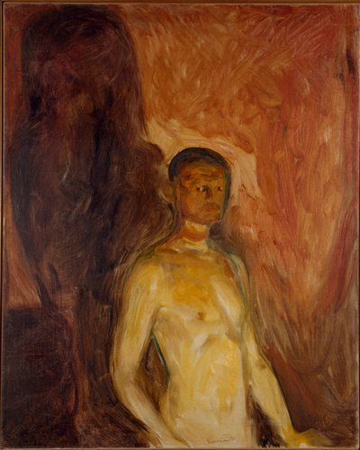 Self Portrait in Hell by Edvard Munch