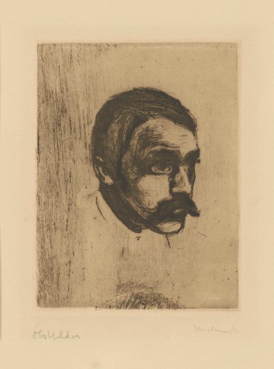 Sigbjørn Obstfelder by Edvard Munch
