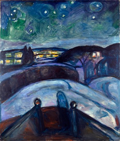 Starry Night by Edvard Munch