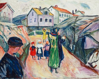 Street in Kragero by Edvard Munch