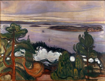 The Smoke of the Train by Edvard Munch