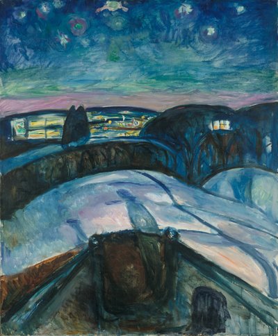 The Starry Night by Edvard Munch