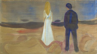 Two People. The Lonely Ones (The Reinhardt Frieze). 1906/07 by Edvard Munch
