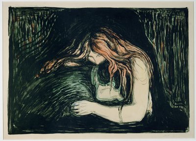 Vampire II by Edvard Munch