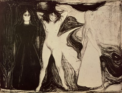 Woman in Three Stages by Edvard Munch