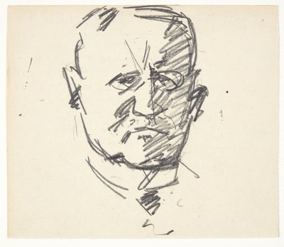 Study for a Portrait of Professor, Dr. Med. Carl Lorentzen (1860-1932) by Edvard Weie