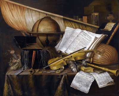 Vanitas Still Life by Edwaert Colyer or Collier