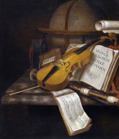 Vanitas Still Life by Edwaert Colyer or Collier