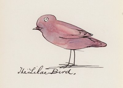 The Bird Book: The Lilac Bird by Edward (after) Lear