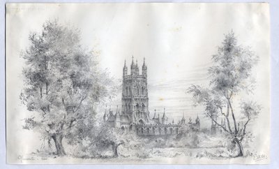 Gloucester Cathedral, 1900 by Edward Adrian Wilson