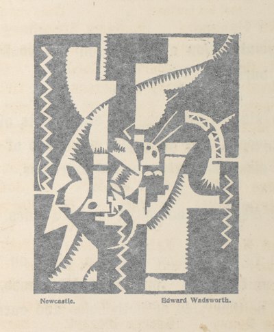 Newcastle from BLAST no. 1, the Vorticist magazine by Edward Alexander Wadsworth