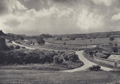 The Test Valley from Chilbolton Down by Edward Alfred Barton