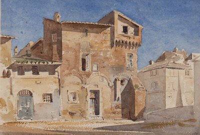 Rome, in the Trastevere, near Santa Cecilia, 1866 by Edward Angelo Goodall