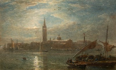 St Georgio by Moonlight, Venice by Edward Angelo Goodall