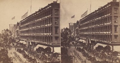 The Embassy Leave the Metropolitan for the City Hall, 1860 by Edward Anthony