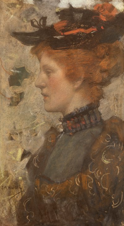 Portrait of Miss Elizabeth D. Reid by Edward Arthur Walton