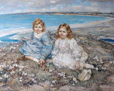 The Daughters of Bertram F. Roberts by Edward Atkinson Hornel