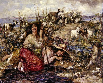 Where Larks Sing and Seabirds Call by Edward Atkinson Hornel